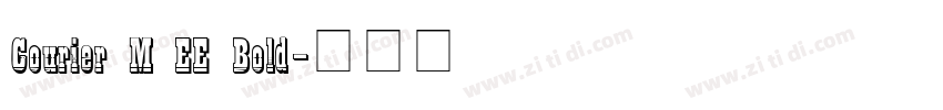 Courier M EE Bold字体转换